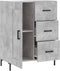 vidaXL - Dressoir - 69,5x34x90 - cm - bewerkt - hout - betongrijs