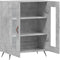 vidaXL - Dressoir - 69,5x34x90 - cm - bewerkt - hout - betongrijs