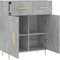 vidaXL - Dressoir - 69,5x34x90 - cm - bewerkt - hout - betongrijs