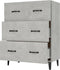 vidaXL - Dressoir - 69,5x34x90 - cm - bewerkt - hout - betongrijs
