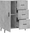 vidaXL - Dressoir - 69,5x34x90 - cm - bewerkt - hout - betongrijs