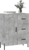 vidaXL - Dressoir - 69,5x34x90 - cm - bewerkt - hout - betongrijs