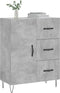 vidaXL - Dressoir - 69,5x34x90 - cm - bewerkt - hout - betongrijs
