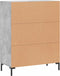 vidaXL - Dressoir - 69,5x34x90 - cm - bewerkt - hout - betongrijs