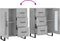 vidaXL - Dressoir - 69,5x34x90 - cm - bewerkt - hout - betongrijs