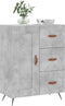 vidaXL - Dressoir - 69,5x34x90 - cm - bewerkt - hout - betongrijs