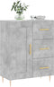 vidaXL - Dressoir - 69,5x34x90 - cm - bewerkt - hout - betongrijs