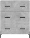 vidaXL - Dressoir - 69,5x34x90 - cm - bewerkt - hout - betongrijs