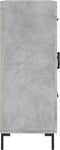 vidaXL - Dressoir - 69,5x34x90 - cm - bewerkt - hout - betongrijs
