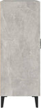 vidaXL - Dressoir - 69,5x34x90 - cm - bewerkt - hout - betongrijs