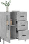 vidaXL - Dressoir - 69,5x34x90 - cm - bewerkt - hout - betongrijs