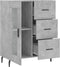 vidaXL - Dressoir - 69,5x34x90 - cm - bewerkt - hout - betongrijs