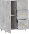 vidaXL - Dressoir - 69,5x34x90 - cm - bewerkt - hout - betongrijs