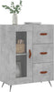 vidaXL - Dressoir - 69,5x34x90 - cm - bewerkt - hout - betongrijs
