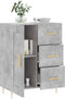 vidaXL - Dressoir - 69,5x34x90 - cm - bewerkt - hout - betongrijs