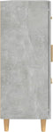 vidaXL - Dressoir - 69,5x34x90 - cm - bewerkt - hout - betongrijs