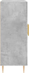 vidaXL - Dressoir - 69,5x34x90 - cm - bewerkt - hout - betongrijs