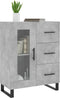 vidaXL - Dressoir - 69,5x34x90 - cm - bewerkt - hout - betongrijs