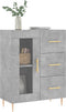 vidaXL - Dressoir - 69,5x34x90 - cm - bewerkt - hout - betongrijs