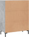 vidaXL - Dressoir - 69,5x34x90 - cm - bewerkt - hout - betongrijs