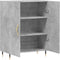 vidaXL - Dressoir - 69,5x34x90 - cm - bewerkt - hout - betongrijs