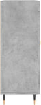 vidaXL - Dressoir - 69,5x34x90 - cm - bewerkt - hout - betongrijs