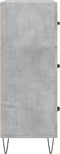vidaXL - Dressoir - 69,5x34x90 - cm - bewerkt - hout - betongrijs