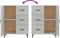 vidaXL - Dressoir - 69,5x34x90 - cm - bewerkt - hout - betongrijs