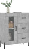 vidaXL - Dressoir - 69,5x34x90 - cm - bewerkt - hout - betongrijs