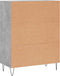 vidaXL - Dressoir - 69,5x34x90 - cm - bewerkt - hout - betongrijs