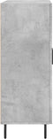 vidaXL - Dressoir - 69,5x34x90 - cm - bewerkt - hout - betongrijs
