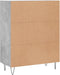 vidaXL - Dressoir - 69,5x34x90 - cm - bewerkt - hout - betongrijs