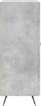 vidaXL - Dressoir - 69,5x34x90 - cm - bewerkt - hout - betongrijs