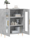 vidaXL - Dressoir - 69,5x34x90 - cm - bewerkt - hout - betongrijs