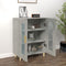 vidaXL - Dressoir - 69,5x34x90 - cm - bewerkt - hout - betongrijs