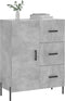 vidaXL - Dressoir - 69,5x34x90 - cm - bewerkt - hout - betongrijs