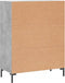 vidaXL - Dressoir - 69,5x34x90 - cm - bewerkt - hout - betongrijs