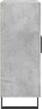 vidaXL - Dressoir - 69,5x34x90 - cm - bewerkt - hout - betongrijs