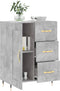 vidaXL - Dressoir - 69,5x34x90 - cm - bewerkt - hout - betongrijs