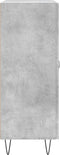 vidaXL - Dressoir - 69,5x34x90 - cm - bewerkt - hout - betongrijs