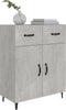vidaXL - Dressoir - 69,5x34x90 - cm - bewerkt - hout - betongrijs