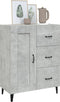 vidaXL - Dressoir - 69,5x34x90 - cm - bewerkt - hout - betongrijs