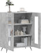 vidaXL - Dressoir - 69,5x34x90 - cm - bewerkt - hout - betongrijs
