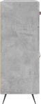 vidaXL - Dressoir - 69,5x34x90 - cm - bewerkt - hout - betongrijs