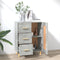 vidaXL - Dressoir - 69,5x34x90 - cm - bewerkt - hout - betongrijs