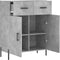vidaXL - Dressoir - 69,5x34x90 - cm - bewerkt - hout - betongrijs
