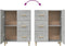vidaXL - Dressoir - 69,5x34x90 - cm - bewerkt - hout - betongrijs