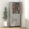 vidaXL - Dressoir - 69,5x34x90 - cm - bewerkt - hout - betongrijs
