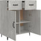 vidaXL - Dressoir - 69,5x34x90 - cm - bewerkt - hout - betongrijs