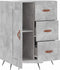 vidaXL - Dressoir - 69,5x34x90 - cm - bewerkt - hout - betongrijs